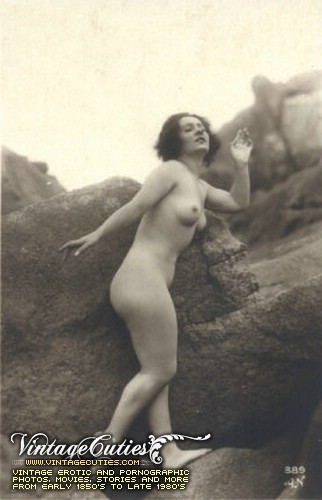 Antique Risque Post Cards Of With Naked Women From France  
